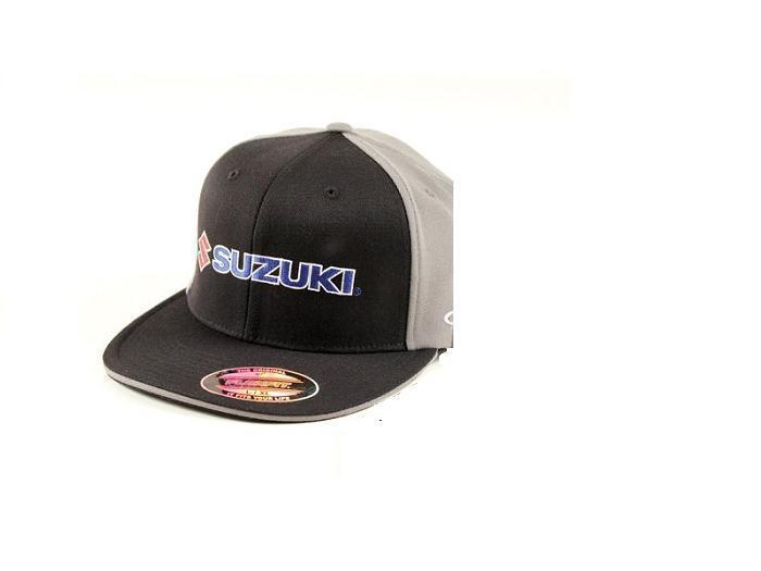 Factory effex suzuki embroidered hat sm/md grey black