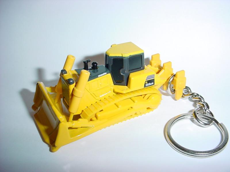 New 3d komatsu d155ax custom keychain keyring key fob bulldozer work horse dirt