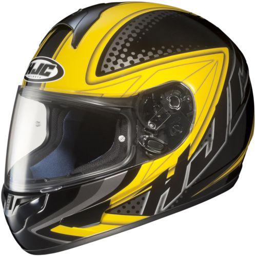 New hjc cl-16 voltage full-face adult helmet, mc-3/yellow/black, small/sm