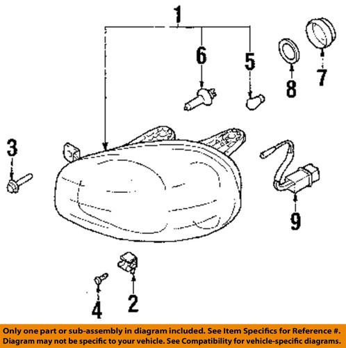 Hyundai oem 9210226251 headlight-headlamp assembly