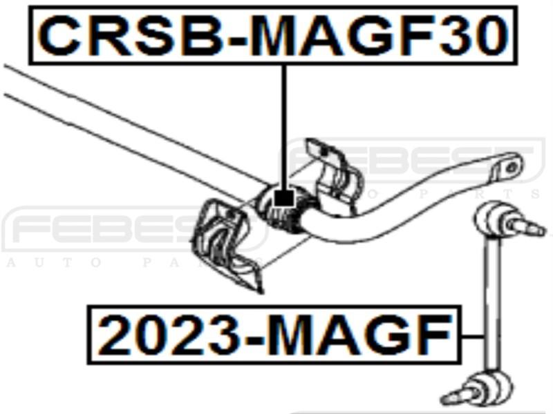 Front sway bar link - chrysler 300c 2004 oem 04782952ab