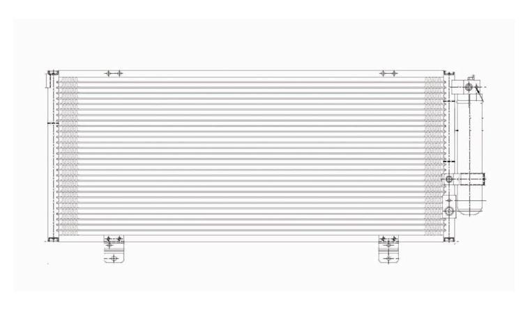 Replacement ac condenser parallel flow type 06-08 mitsubishi eclipse 7812a174