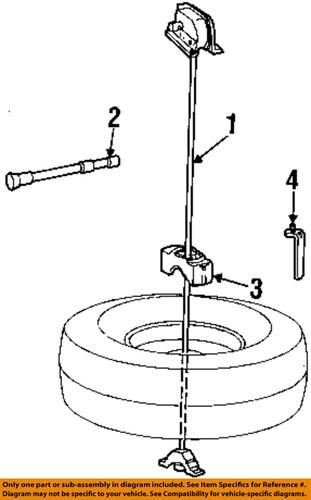 Ford oem f81z1a375aa spare tire carrier-spacer