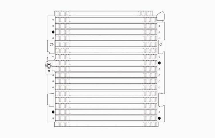 Replacement ac condenser serpentine type 94-95 1994-1995 honda civic 04801sr1305