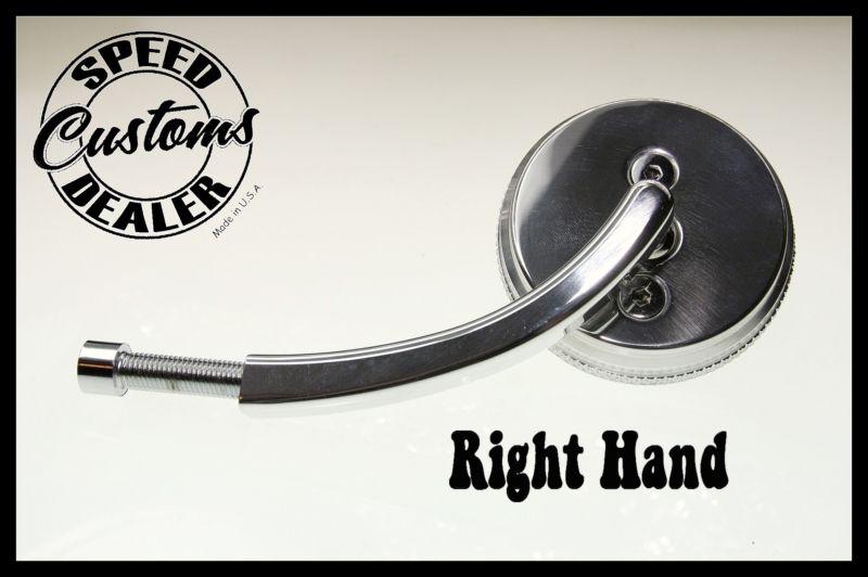 Speed dealer customs cfl right hand mirror polished