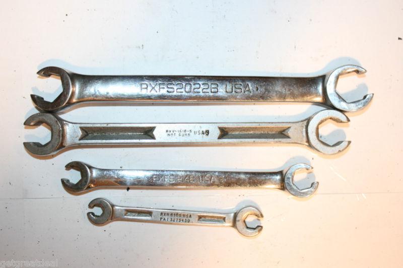 Snap-on tools double end flare nut 6-point wrench set 4pcs