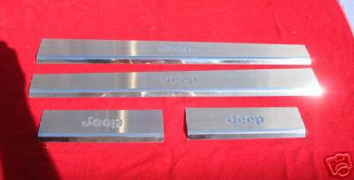 Jeep liberty 2008-2012 polished door sill protectors mopar oem