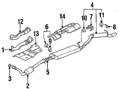 Pontiac 10328740 genuine oem factory original muffler & pipe gasket