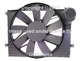 Mercedes w215 w220 (2000-2001) auxiliary fan assembly nissens +1 year warranty