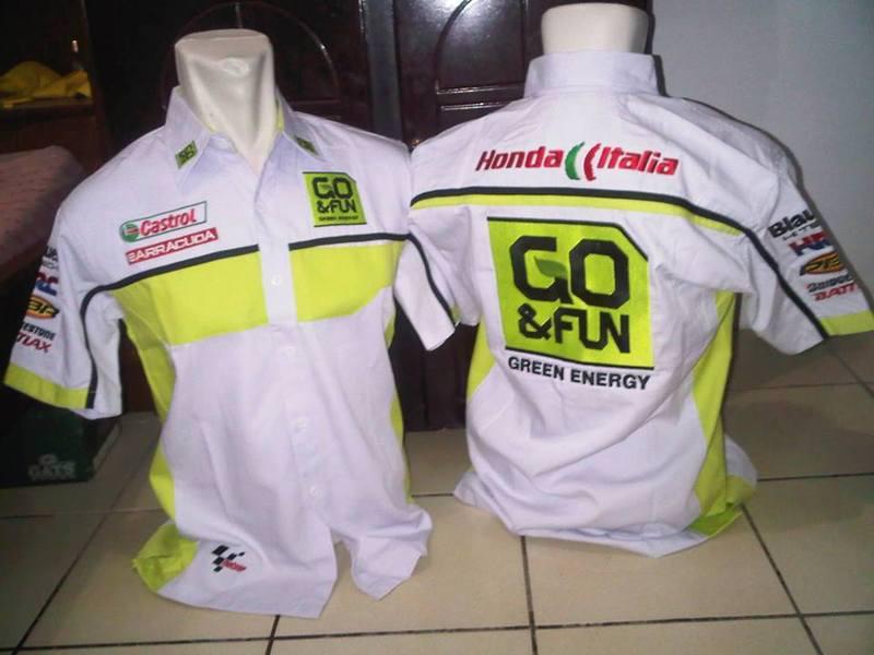 Top new 2013 go & fun honda gresini alvaro bautista motogp pit shirt size l xl