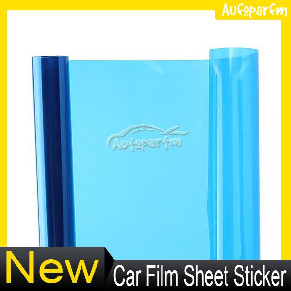 Car diy smoke fog light headlight taillight tint vinyl film sheet sticker blue