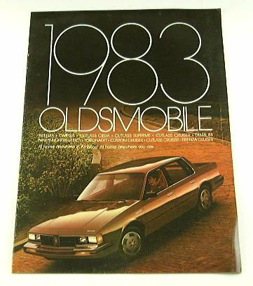 1983 83 oldsmobile brochure firenza cutlass toronado