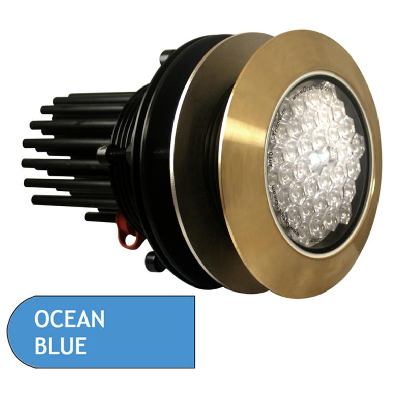 Oceanled 3010 180 degree beam flush mount underwater light - ocean blue 001-5001