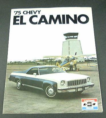 1975 75 chevrolet chevy el camino brochure classic ss