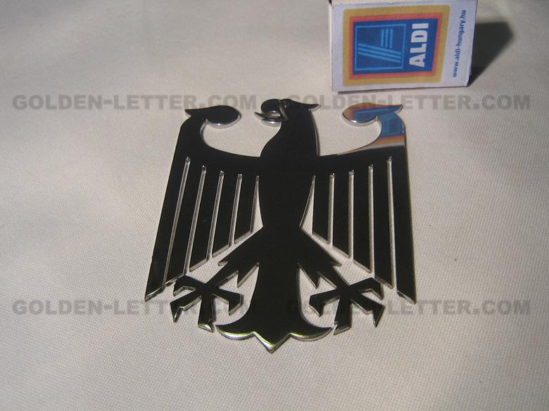 Bundeswappen logo, metal, new (jus-bwp-gc)