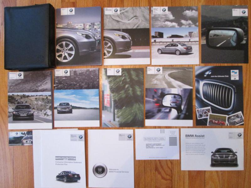 2007 07 bmw 5 series 525i 530i 550i & 525xi 530xi owners manual set fast ship nr