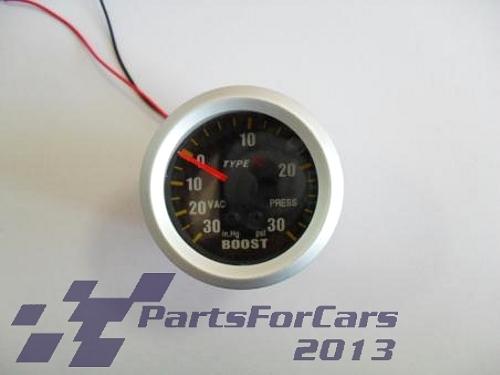 2" 52mm motor car mechanical tinted turbo boost gauge bar led