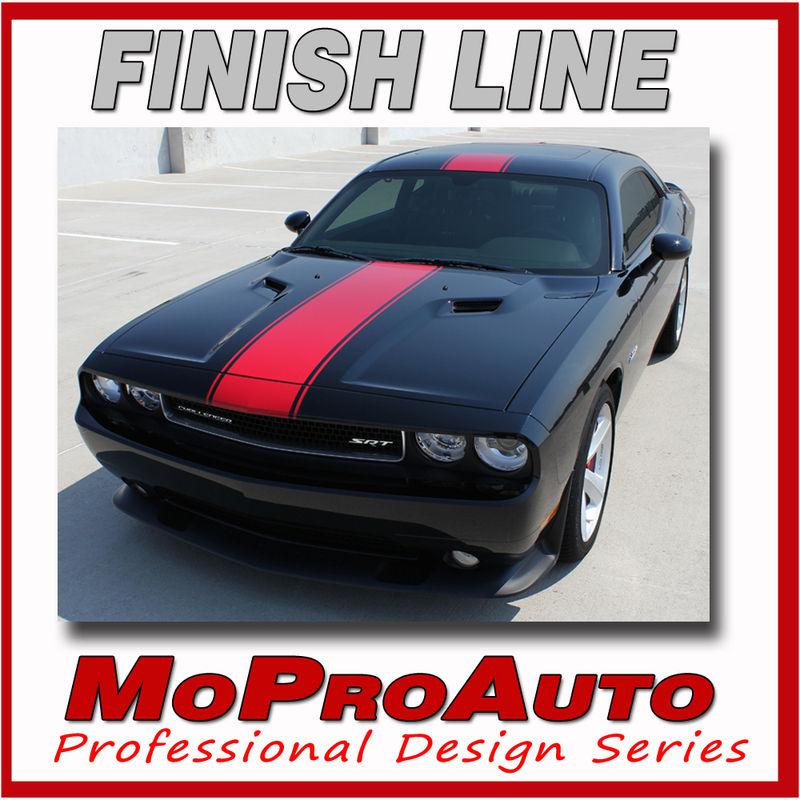 Dodge 2012 challenger center wide rally racing stripes decals 3m vinyl graphics