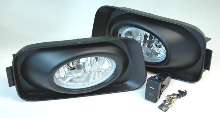 Acura tsx 03-06 & euro honda accord jdm fog light kit - crystal clear