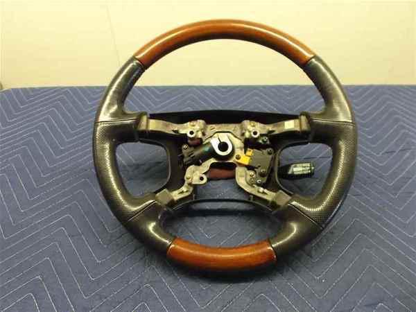 2003 mitsubishi montero steering wheel leather  oem lkq