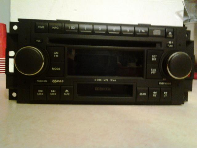 05 06 07 08 09 chrysler dodge radio 6 disc mp3 cd changer cassette player rak