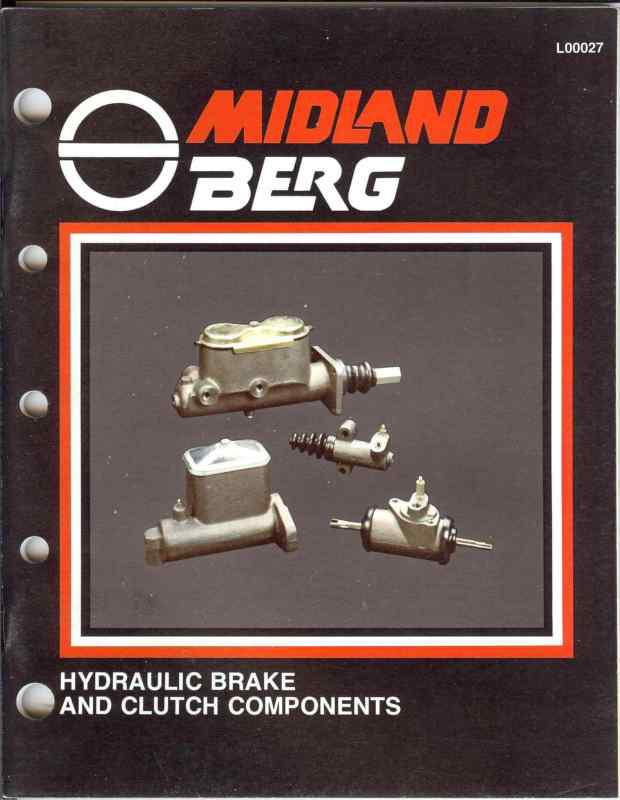 1984 midland berg hydraulic brake & clutch components application catalog