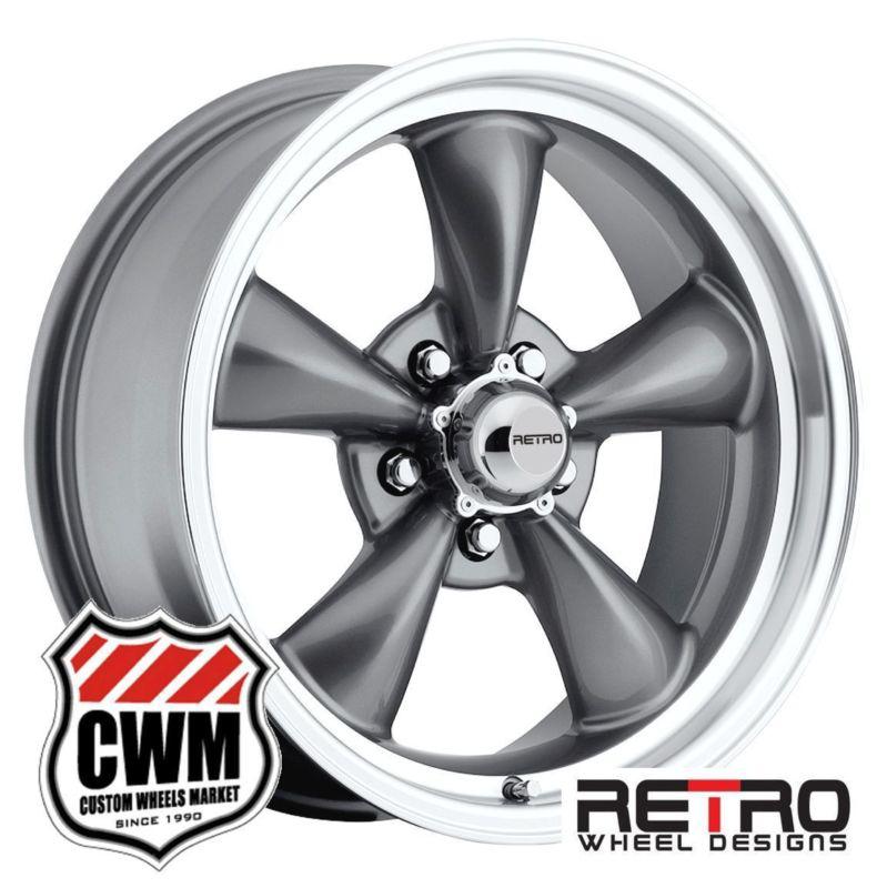 17x7"/17x9" rwd retro wheel designs gray rims 5x4.50" for mercury rwd cars