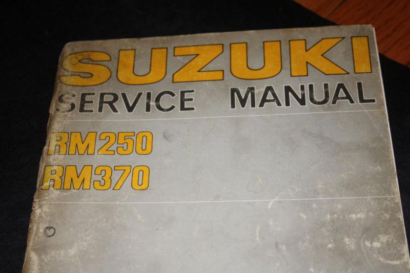 Nos suzuki rm250 rm370 service manual sr-3460