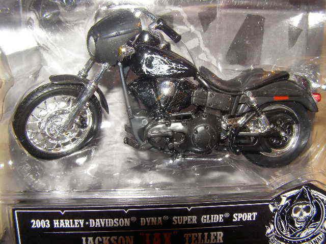 Harley '03 dyna sons of anarchy  "jax" black - 1:18 - series 1