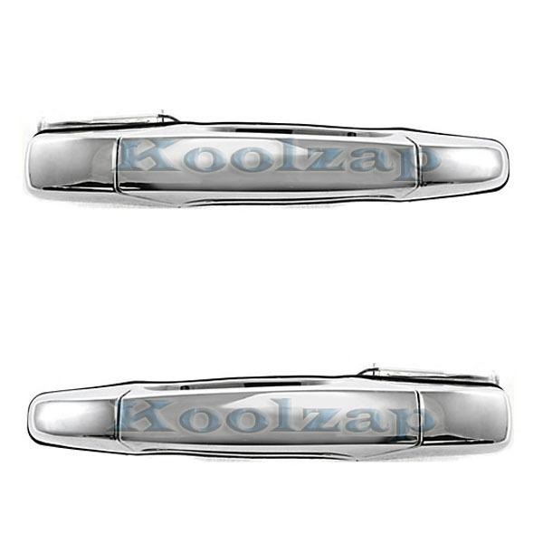 Chevy/gmc pickup truck chrome rear outside outer door handles pair left + right