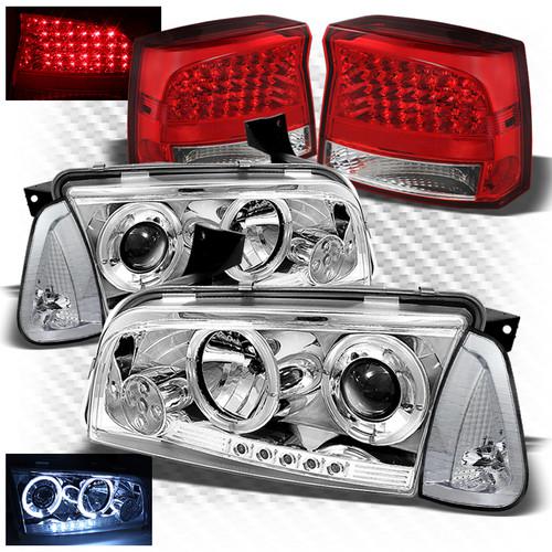 06-08 charger projector headlights + corner lights + r/c led perform tail lights