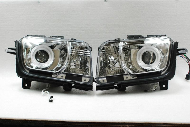 2010-2012 chevy camaro ccfl halo projector headlights lamps lights left+right