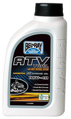 Bel-ray atv trail mineral 4t engine oil 10w-40 liter 99050-b1lw