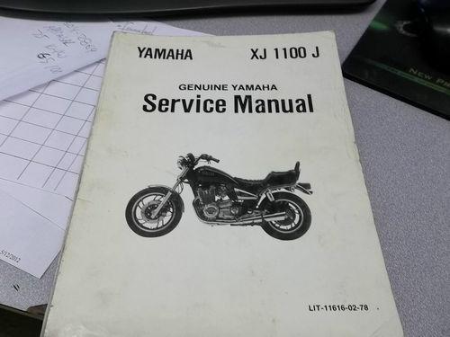 Oem factory yamaha 1986 xj 100j service manual