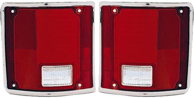 Chevy c10 k10 ck10 73-88 89 90 91 tail light lens pair