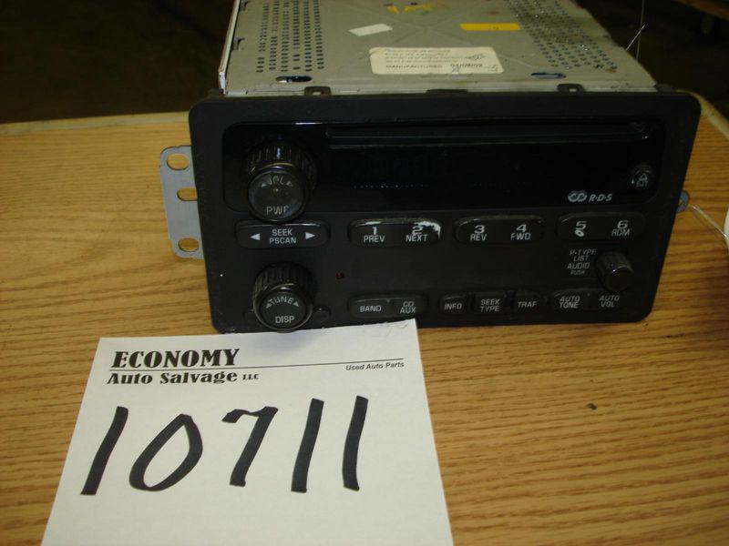 Chevrolet venture a/v equipment am-mono-fm-stereo-cd player (opt un0) 02 03 04