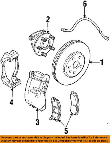 Cadillac gm oem 19256888 brake hose, front/disc brake hydraulic hose