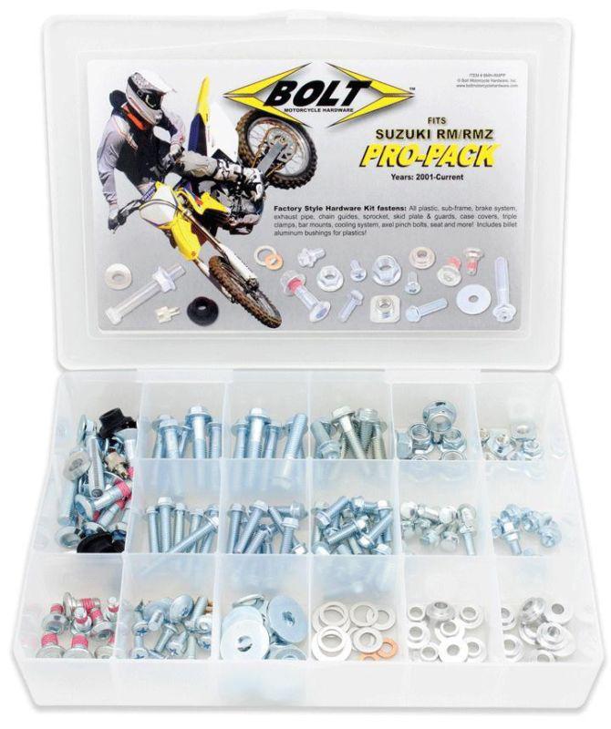 Bolt motorcycle hardware 04-12 suzuki rmz250: bolt suzuki rm/rmz size pro-pack