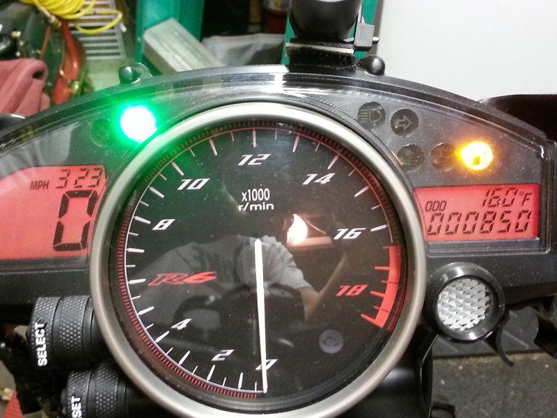  2008 yamaha yzf-r6 speedometer gauge instrument assembly