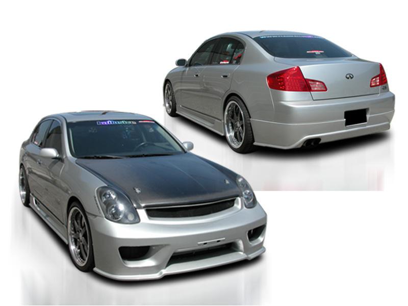 2002-2004 infiniti g35 4dr full bodykit"duro flexi"original ait"genuine product"