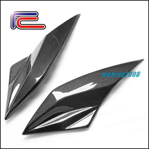 Rc carbon fiber headlight side covers panels kawasaki z1000 10 11 12 13