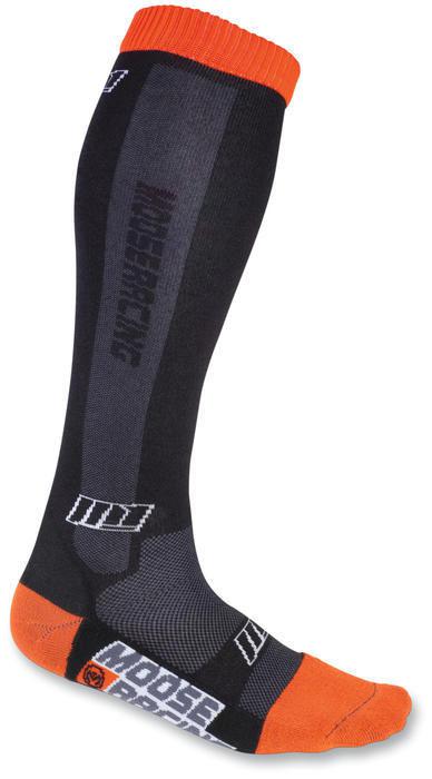 Moose racing m1 motorcycle socks black/orange large/x-large