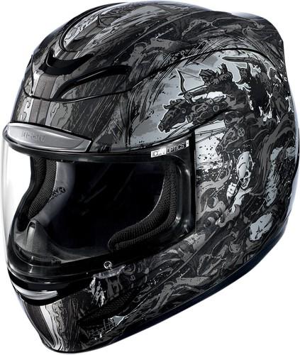 Icon airmada 4 horsemen helmet black small new