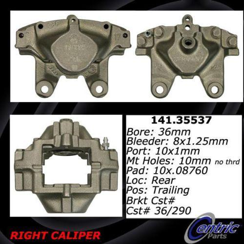 Centric 141.35537 rear brake caliper-premium semi-loaded caliper