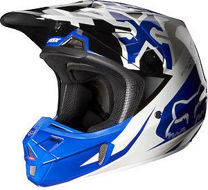 Fox racing v2 anthem 2014 mx/offroad helmet blue