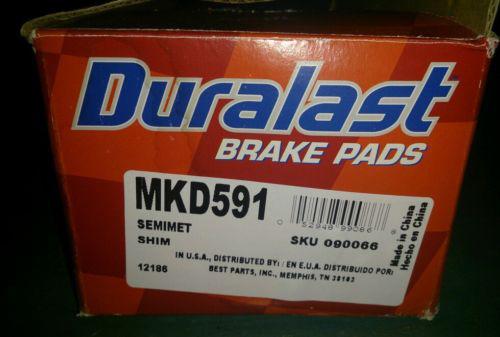 2001 chrysler 300m duralast mkd591 rear brake pad set