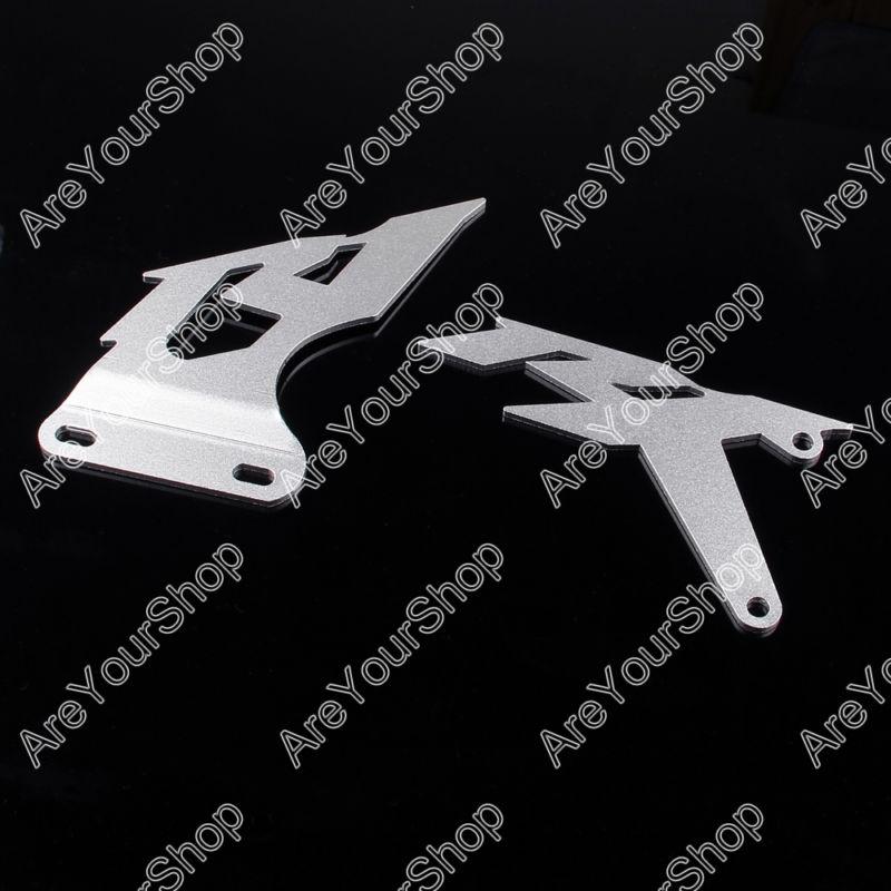 Foot peg heel plates guard for yamaha yzf r1 2007-2008 silver