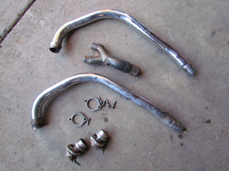 1982 yamaha xz 550 rj vision xz550rj exhaust head pipes +++  w/11,934 miles!