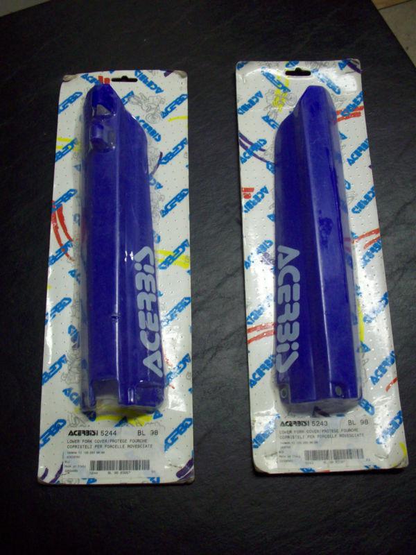 Yamaha yz wr yzf 125 250 426 450 blue acerbis fork guards leg sheild 5244 225*