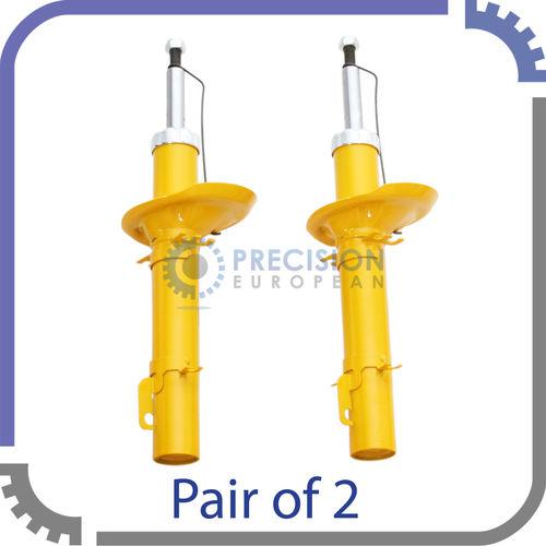 2pc front pair - vw jetta golf mk4 shock absorbers - factory replacement struts